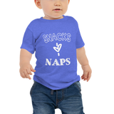 Snacks & Naps Baby Jersey Short Sleeve Tee