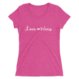 Love Wins Fancy Font Ladies T-shirt