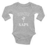 Snacks & Naps Infant Long Sleeve Bodysuit