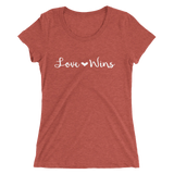 Love Wins Fancy Font Ladies T-shirt