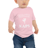 Snacks & Naps Baby Jersey Short Sleeve Tee