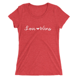 Love Wins Fancy Font Ladies T-shirt