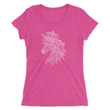 Unicorn Crown Ladies T-shirt