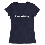 Love Wins Fancy Font Ladies T-shirt