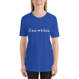 Love Wins Fancy Font Unisex T-Shirt