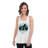 Mamasaurus Rex Women's Flowy Racerback Tank