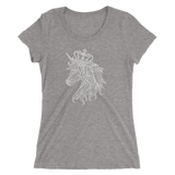 Unicorn Crown Ladies T-shirt