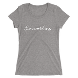 Love Wins Fancy Font Ladies T-shirt