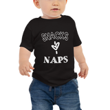 Snacks & Naps Baby Jersey Short Sleeve Tee