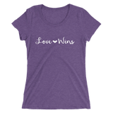 Love Wins Fancy Font Ladies T-shirt