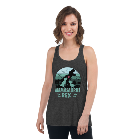 Mamasaurus Rex Women's Flowy Racerback Tank