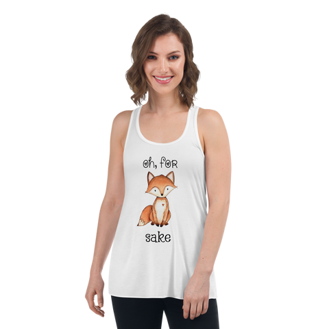 Fox Sake Women's Flowy Racerback Tank