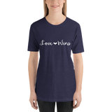 Love Wins Fancy Font Unisex T-Shirt