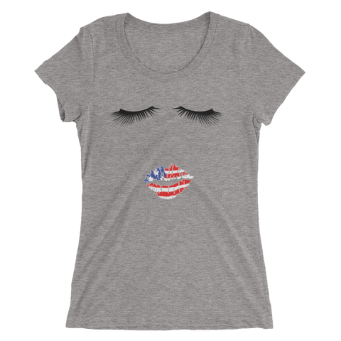 Lips American Ladies T-Shirt