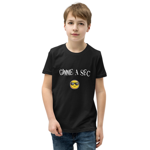 Gimme A Sec Youth Short Sleeve T-Shirt